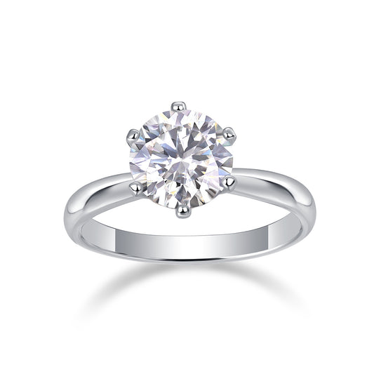 The Radiance Ring – Luxury Moissanite Silver Statement Ring